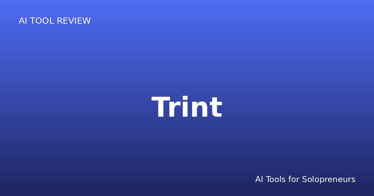 Trint Review: Is It Worth It for Solopreneurs in 2026?